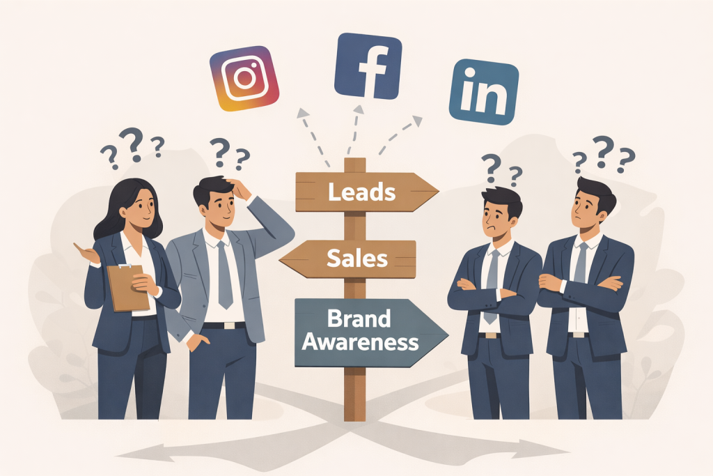 Common Social Media Marketing Mistakes Businesses Make Starting Social Media Marketing Without a Clear Strategy